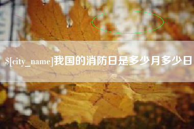 桐城我国的消防日是多少月多少日