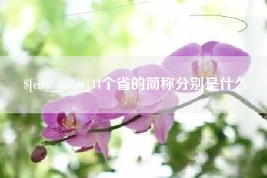 桐城34个省的简称分别是什么