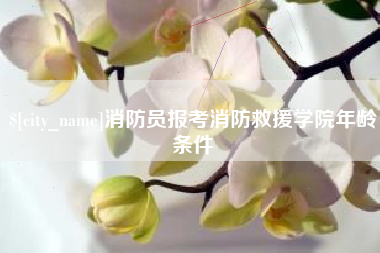 桐城消防员报考消防救援学院年龄条件