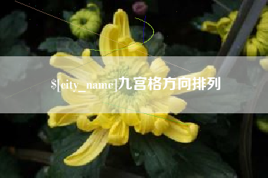 桐城九宫格方向排列