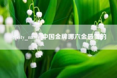 桐城中国金牌哪六金最贵的