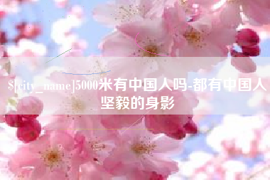 桐城5000米有中国人吗-都有中国人坚毅的身影