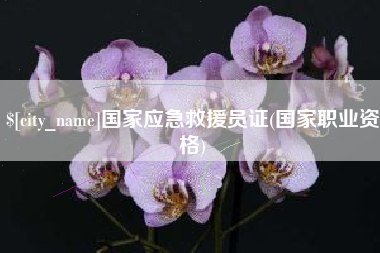 桐城国家应急救援员证(国家职业资格)