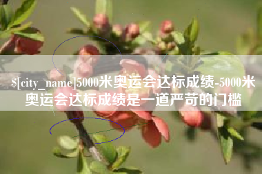 桐城5000米奥运会达标成绩-5000米奥运会达标成绩是一道严苛的门槛