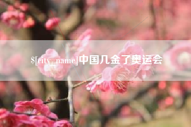 桐城中国几金了奥运会