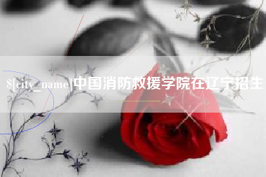 桐城中国消防救援学院在辽宁招生