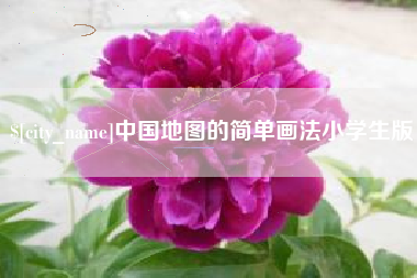 桐城中国地图的简单画法小学生版