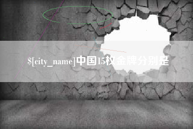 桐城中国15枚金牌分别是