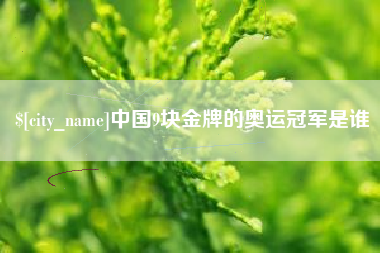 桐城中国9块金牌的奥运冠军是谁