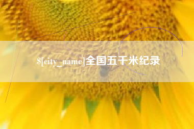 桐城全国五千米纪录