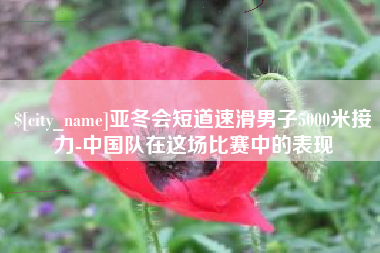 桐城亚冬会短道速滑男子5000米接力-中国队在这场比赛中的表现