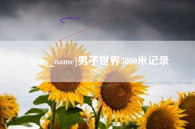 桐城男子世界5000米记录