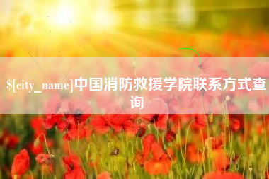 桐城中国消防救援学院联系方式查询