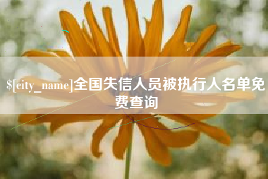 桐城全国失信人员被执行人名单免费查询