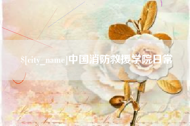 桐城中国消防救援学院日常