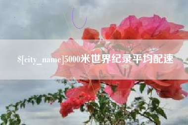 桐城5000米世界纪录平均配速
