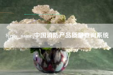 桐城中国消防产品质量查询系统