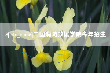 桐城中国消防救援学院今年招生