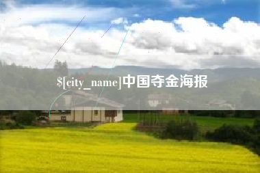 桐城中国夺金海报