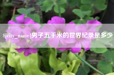 桐城男子五千米的世界纪录是多少