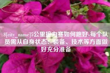 桐城5公里接力赛如何跑好-每个队员需从自身状态、装备、技术等方面做好充分准备