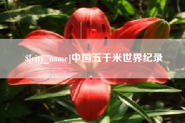 桐城中国五千米世界纪录