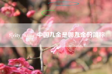 桐城中国九金是哪九金的简称