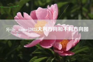 桐城2025大利方向和不利方向图