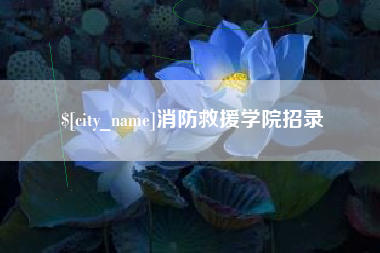 桐城消防救援学院招录