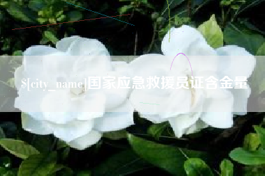 桐城国家应急救援员证含金量