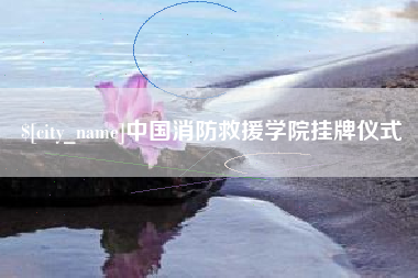 桐城中国消防救援学院挂牌仪式