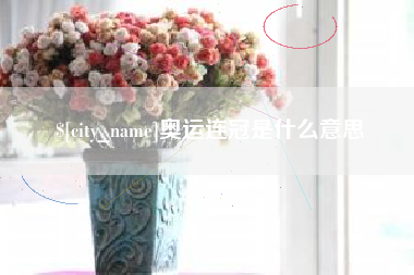 桐城奥运连冠是什么意思