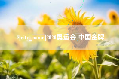 桐城2020奥运会 中国金牌